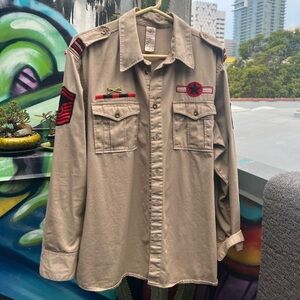 Khaki Military Shirt